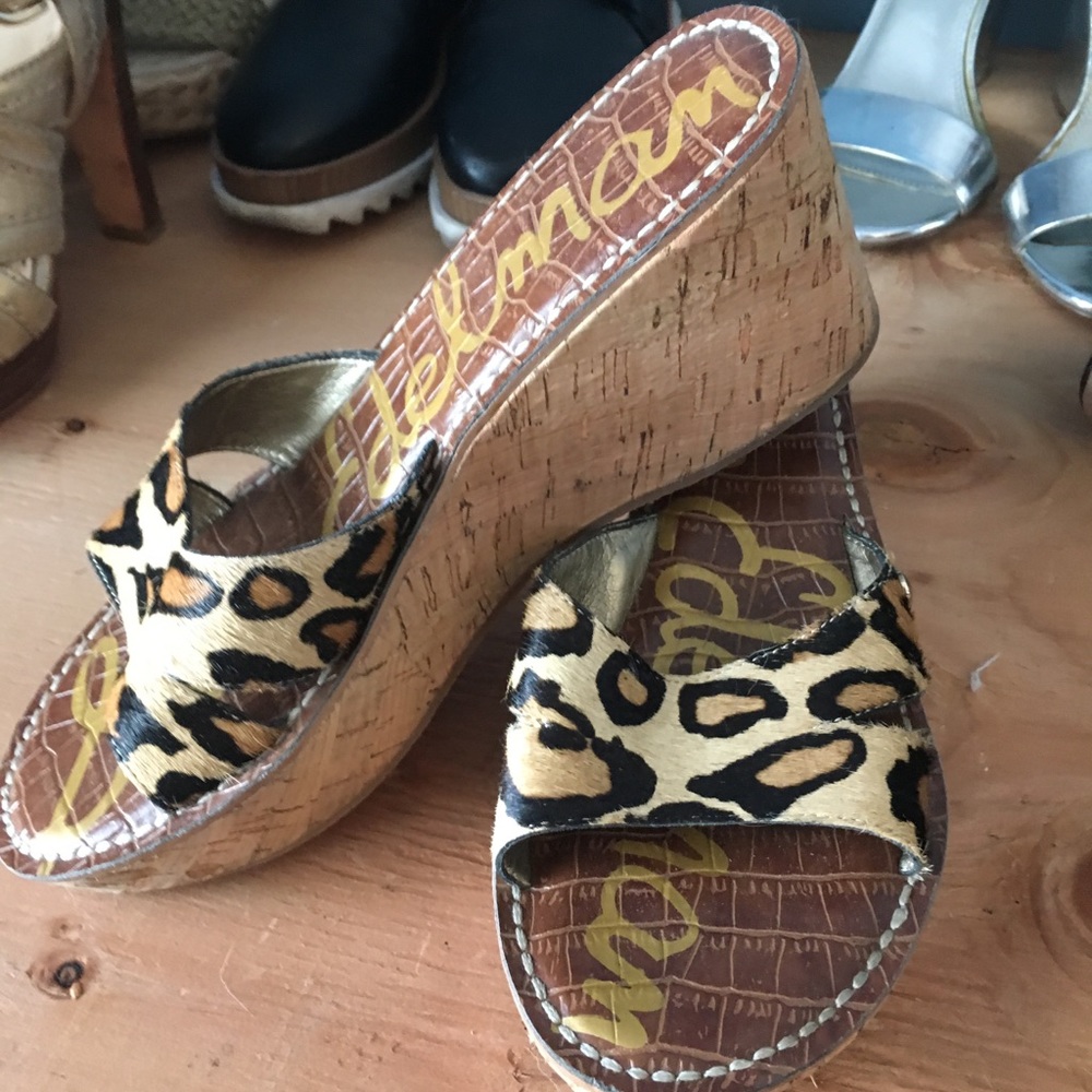 Sam Edelman Reid Slides in Leopard Print